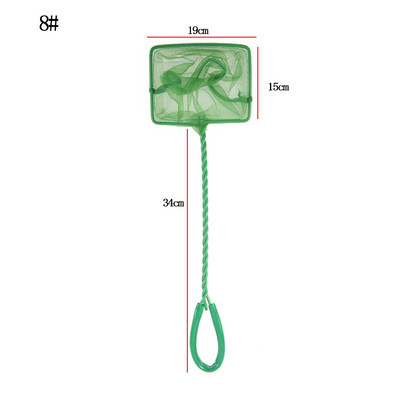 Prijenosna mreža za ribu, četvrtasti dodaci za akvarij s dugom ručkom, mreža za podlijetanje akvarija za ribu, akvarij za ribolov