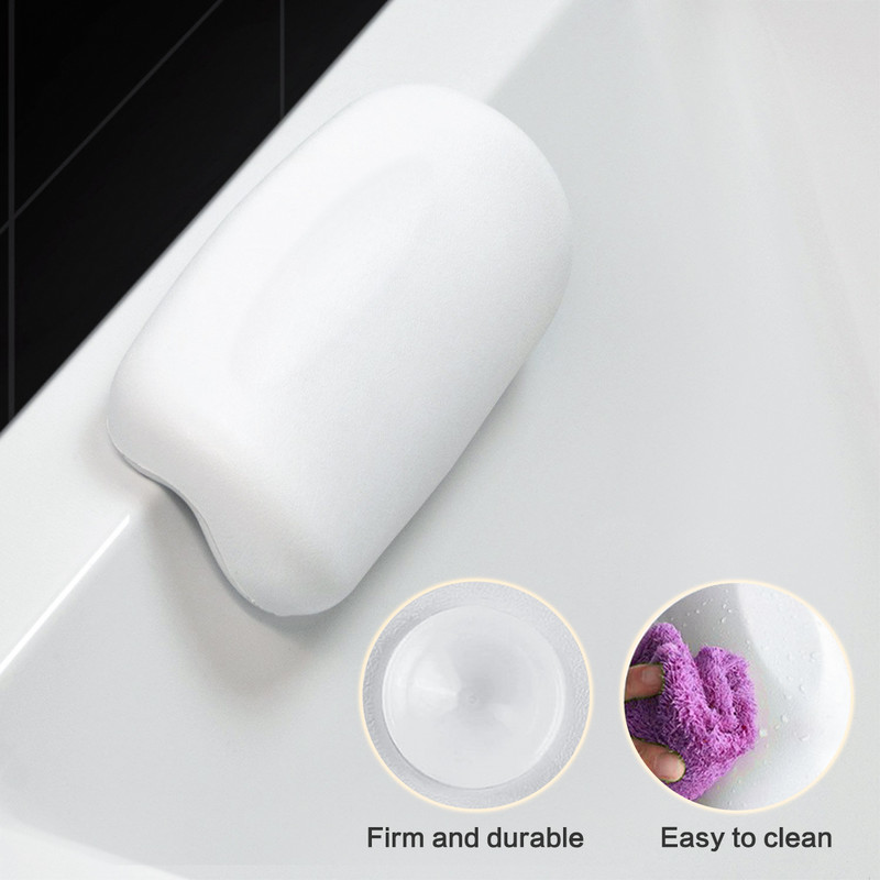 Vannas spilvens, vannas mīksts spa spilvens, izturīgs pret slīdēšanu, palīdz atbalstīt galvu, muguru, plecus un kaklu vannas burbuļvannai un džakuzi