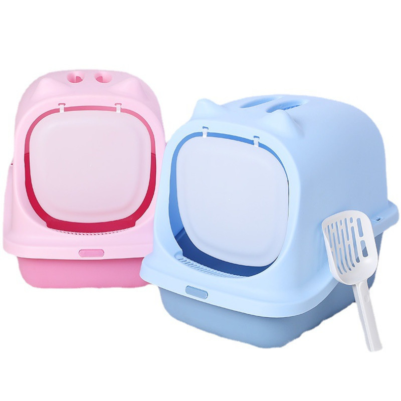 2022. Novi pribor za kućne ljubimce Potrepštine za mačke Zatvoreni veliki mačji WC Ulaz Kući Kutija s pijeskom za mačke Potpuno zatvorena Kutija za mačke Dodaci