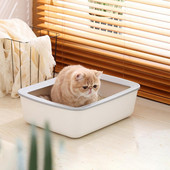 Kaķu pakaišu tualete, izturīga, ērta, videi draudzīga kaķu pakaišu kastīte mājām