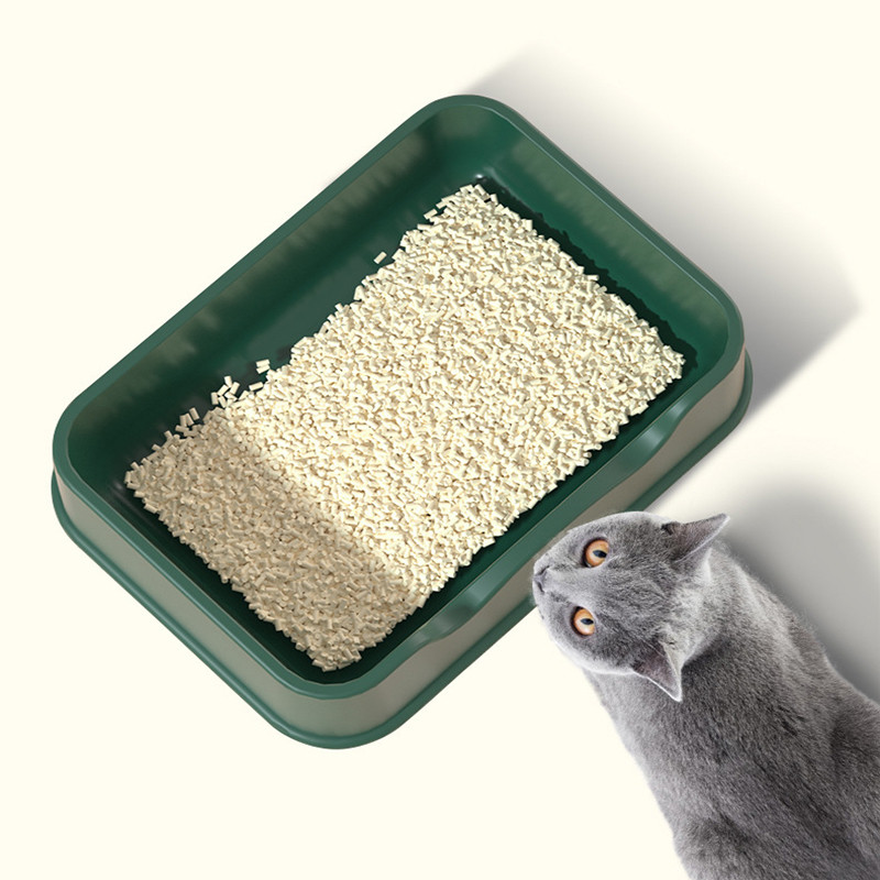 Pilnībā atvērts liels kaķu pakaišu baseins kvadrātveida šļakatām izturīgs daļēji slēgts kaķu pakaišu baseins kaķu tīra kaķu tualete