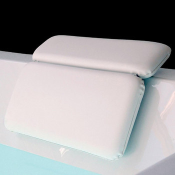 СПА възглавница за вана Мека 2-панелна рамена Неплъзгаща се засмукваща Възглавница за облегалка за глава за баня