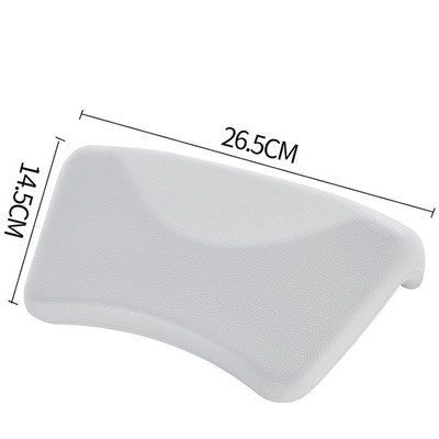 Home Comfort vannas galvas balsts ar piesūcekni Neslīdošs ūdensizturīgs SPA vannas spilvens kaklam balts pelēks melns vannas piederumi