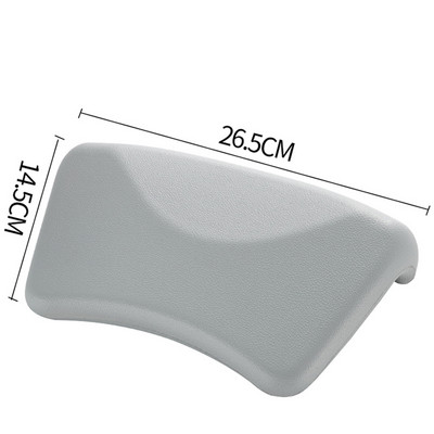 Home Comfort vannas galvas balsts ar piesūcekni Neslīdošs ūdensizturīgs SPA vannas spilvens kaklam balts pelēks melns vannas piederumi