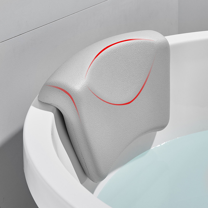 Home Comfort vannas galvas balsts ar piesūcekni Neslīdošs ūdensizturīgs SPA vannas spilvens kaklam balts pelēks melns vannas piederumi