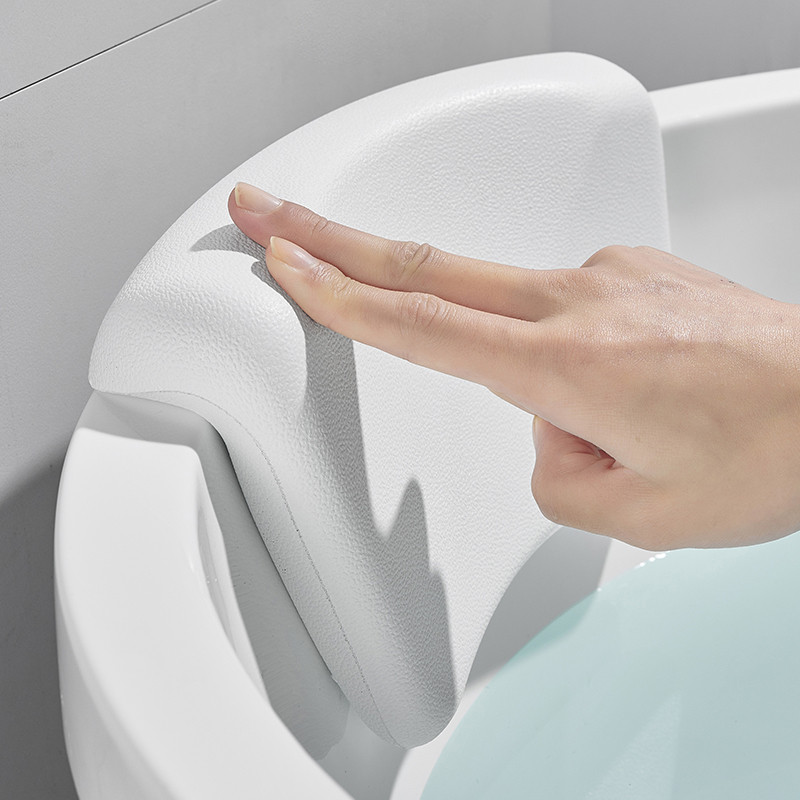 Home Comfort vannas galvas balsts ar piesūcekni Neslīdošs ūdensizturīgs SPA vannas spilvens kaklam balts pelēks melns vannas piederumi