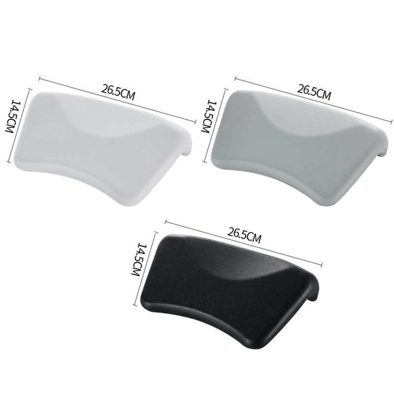 Home Comfort vannas galvas balsts ar piesūcekni Neslīdošs ūdensizturīgs SPA vannas spilvens kaklam balts pelēks melns vannas piederumi