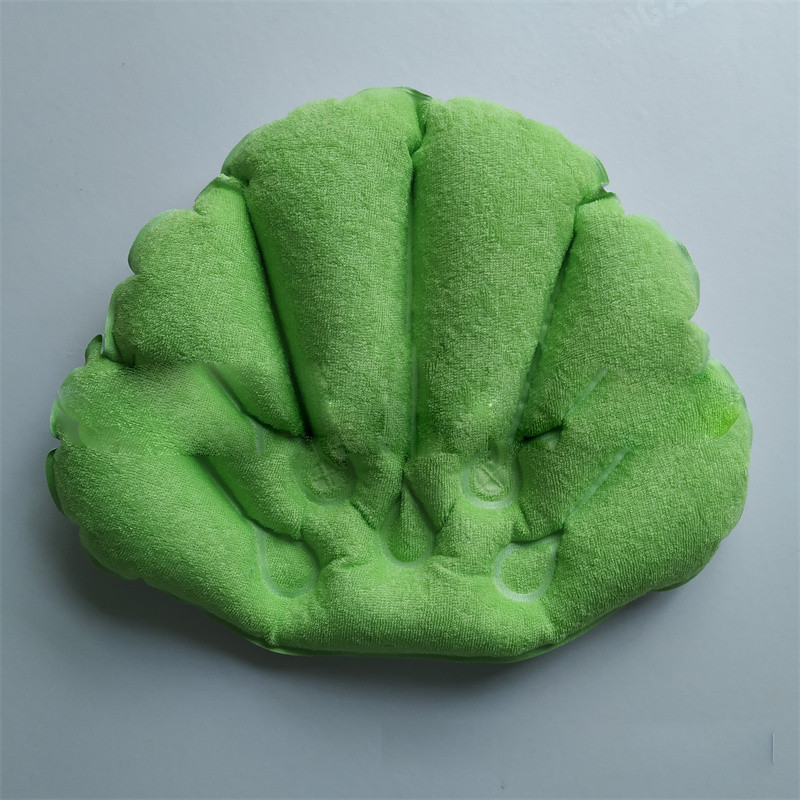 PVC ventilatora formas piepūšamais vannas spilvens, dvieļu audums galvas balsta spilvens, piepūšamais spilvens, izturīgs vannas istabas komplekts mājām un komfortam