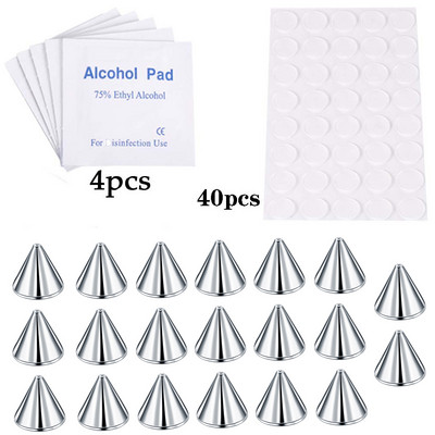 Novi dolazak Lažni prsten za usne Nit Lažni prsten za nos Prsten za obrve Naljepnica za piercing za tijelo Nakit za tijelo od nehrđajućeg čelika Lopta od 20 komada