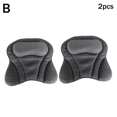 3D Soft Butterfly masāžas vannas spilvens ar sūkšanas relaksējošu vannas instrumentu spilvenu krūzes SPA kakla mugura elpojošs komforta spole T5Y9