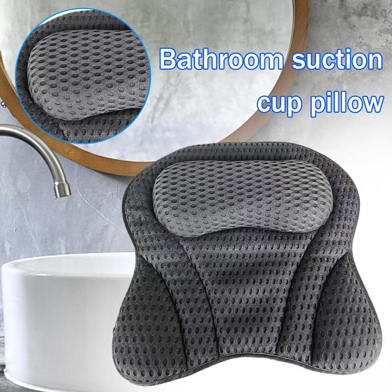 3D Soft Butterfly masāžas vannas spilvens ar sūkšanas relaksējošu vannas instrumentu spilvenu krūzes SPA kakla mugura elpojošs komforta spole T5Y9