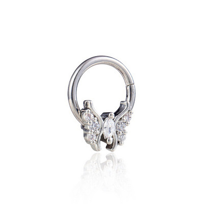 Bee Prsten za piercing nosa Prsten za piercing nosne pregrade Titanijski čelik Nariz piercing ušne hrskavice Tragus Goth piercing Nez Opal Bee