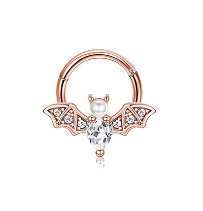 Bee Prsten za piercing nosa Prsten za piercing nosne pregrade Titanijski čelik Nariz piercing ušne hrskavice Tragus Goth piercing Nez Opal Bee