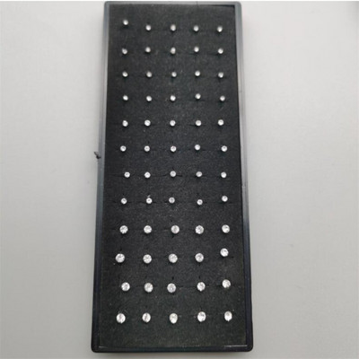 60 gab. 1,5/2/2,5 mm kalnu kristāla nerūsējošā tērauda pīrsings, izliekts degungals, gredzeni, sieviešu rotaslietas, taisni starpsienas auskari