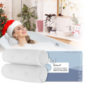 Mekani 3D SPA protuklizni jastuk za kadu s vakuumskim čašicama Kadica za kupanje Potpora za vrat Naslon za glavu Jastuci Jastuci Kupaonski pribor Podebljani