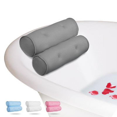 Mekani 3D SPA protuklizni jastuk za kadu s vakuumskim čašicama Kadica za kupanje Potpora za vrat Naslon za glavu Jastuci Jastuci Kupaonski pribor Podebljani