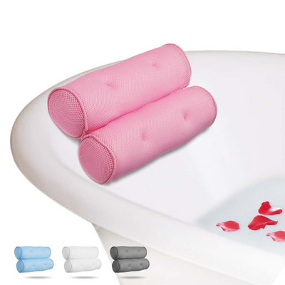 Mekani 3D SPA protuklizni jastuk za kadu s vakuumskim čašicama Kadica za kupanje Potpora za vrat Naslon za glavu Jastuci Jastuci Kupaonski pribor Podebljani