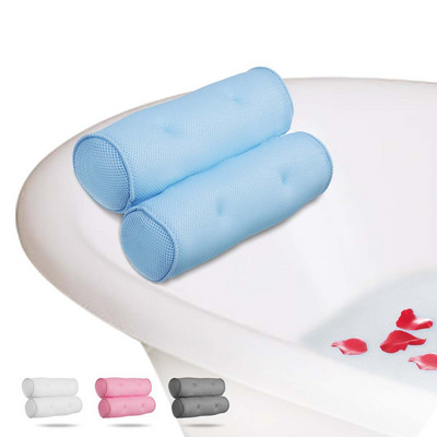 Mekani 3D SPA protuklizni jastuk za kadu s vakuumskim čašicama Kadica za kupanje Potpora za vrat Naslon za glavu Jastuci Jastuci Kupaonski pribor Podebljani