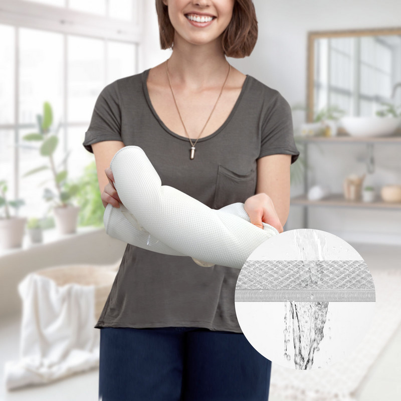 Mekani 3D SPA protuklizni jastuk za kadu s vakuumskim čašicama Kadica za kupanje Potpora za vrat Naslon za glavu Jastuci Jastuci Kupaonski pribor Podebljani