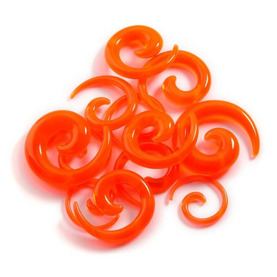 12 gab Akrila spirālveida ausu aizbāžņu stiepšanās konuss ķermenim rotaslietas vairumtirdzniecība akrila ausu konusveida viltus ausu paplašinātāja tuneļa komplekts