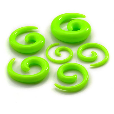 12 gab Akrila spirālveida ausu aizbāžņu stiepšanās konuss ķermenim rotaslietas vairumtirdzniecība akrila ausu konusveida viltus ausu paplašinātāja tuneļa komplekts