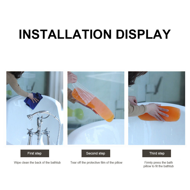Vannas spilvens vannas kakla un muguras atbalstam ar piesūcekni Viegli tīrāmi Vannas mīksti ūdensizturīgi piederumi