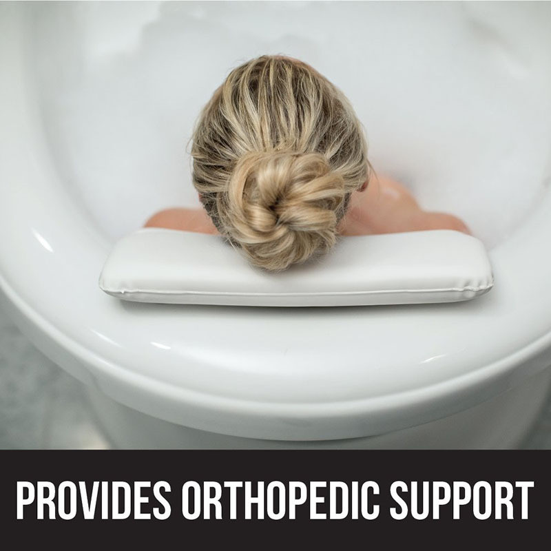 Vannas spilvens, slīdošs, vannas galvas kakla balsts. Vannas spilvenu aksesuāri ir piemēroti izliektām vai taisnām muguras vannām.