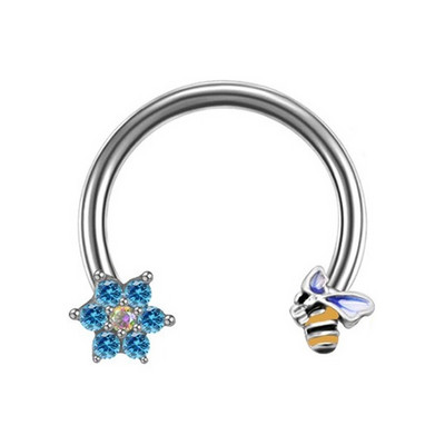 16 G tauriņš, pakavs, deguna gredzeni