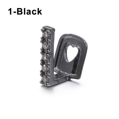 Nakit Gangsta Party Smiješni nakit Rhinestone Hip Hop Teeth Grillz Pojedinačne kopče Grillz Kapice za zube Gornji i donji Grillz