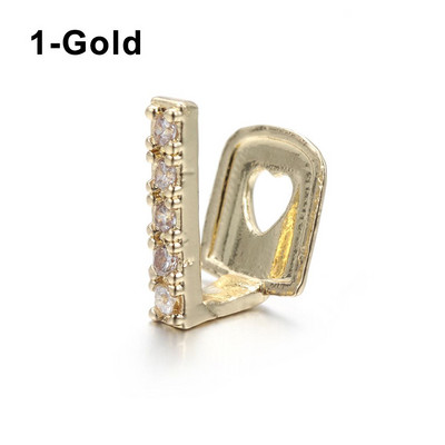 Nakit Gangsta Party Smiješni nakit Rhinestone Hip Hop Teeth Grillz Pojedinačne kopče Grillz Kapice za zube Gornji i donji Grillz