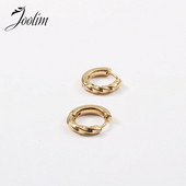 Joolim High End PVD Plated Waterproof Mini Twist Huggie Earring Trend For Women Κοσμήματα από ανοξείδωτο χάλυβα Χονδρική