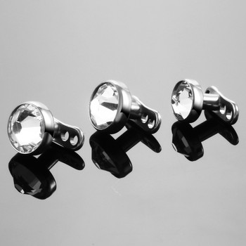 10 τμχ/παρτίδα Titanium Micro Dermal Piercings Set Dermal Anchor Base & Tops Skinner Diver Dermal Top Base Piercings Body Jewelry 14G