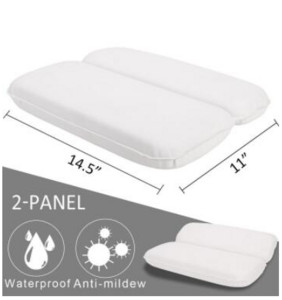 Jastuk za SPA kadu s vakuumskim čašicama za podršku za vrat i leđa Jastuk za naslon za glavu zadebljan za kućnu hidromasažnu kadu Kupaonski jastučić Dodaci