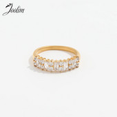 Joolim High End PVD Circon Pave prstenje za žene nakit od nehrđajućeg čelika veleprodaja