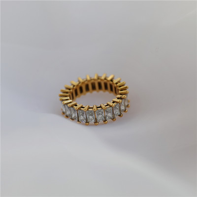 High End AAA Zirconia Pave Rings για Γυναικεία Δαχτυλίδια από ανοξείδωτο ατσάλι για γυναίκες