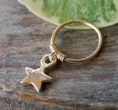 Sićušna naušnica s hrskavicom i prstenom Helix prsten za piercing