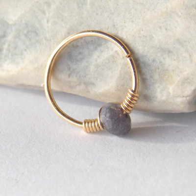 Sićušna naušnica s hrskavicom i prstenom Helix prsten za piercing