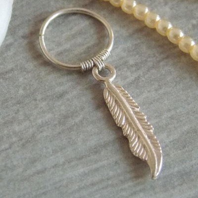 Sićušna naušnica s hrskavicom i prstenom Helix prsten za piercing