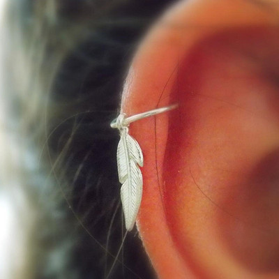 Sićušna naušnica s hrskavicom i prstenom Helix prsten za piercing