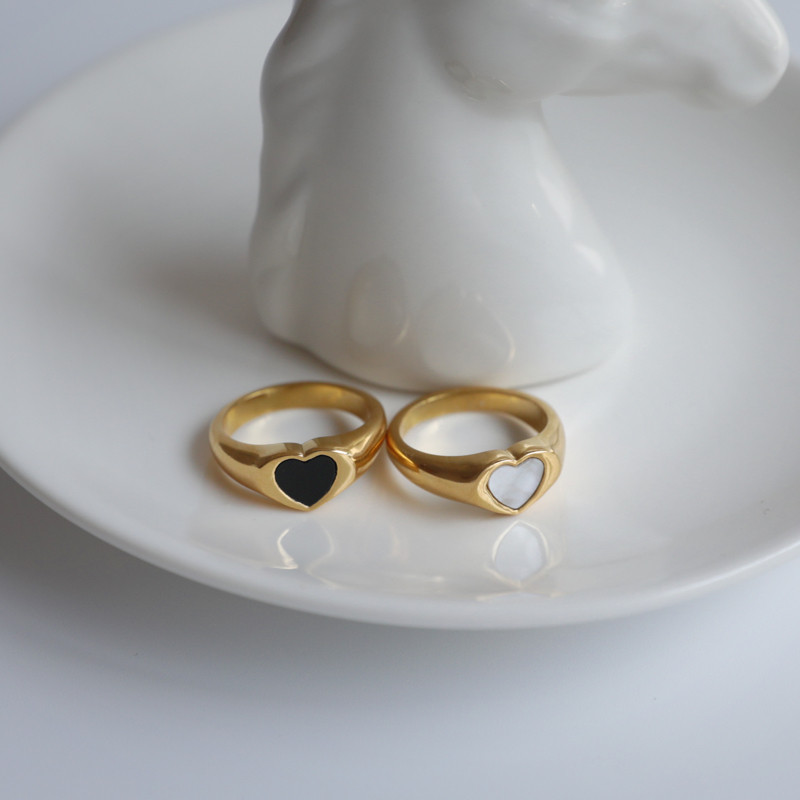 „Joolim“ aukščiausios klasės PVD dengtas korpusas širdies nerūdijančio plieno žiedai 2021 m. madingi papuošalai