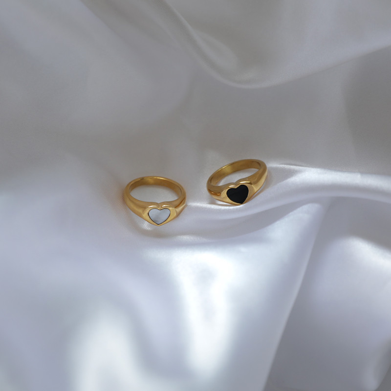 „Joolim“ aukščiausios klasės PVD dengtas korpusas širdies nerūdijančio plieno žiedai 2021 m. madingi papuošalai