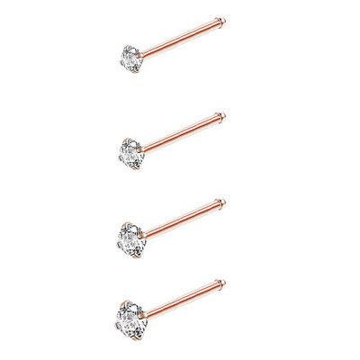 Vairāku stilu nerūsējošais tērauds, seksīgs kubisks cirkons.