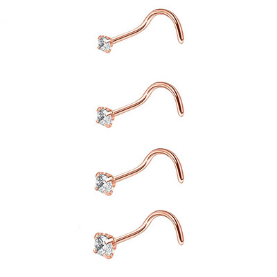 Vairāku stilu nerūsējošais tērauds, seksīgs kubisks cirkons.