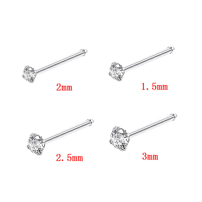 Vairāku stilu nerūsējošais tērauds, seksīgs kubisks cirkons.