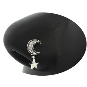 Nakit za piercing u nosu Ženske karike za nos od nehrđajućeg čelika Nakit za viseći nos s dragim kamenjem L zavojnice za nos Nakit za tijelo