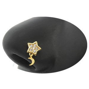 Nakit za piercing u nosu Ženske karike za nos od nehrđajućeg čelika Nakit za viseći nos s dragim kamenjem L zavojnice za nos Nakit za tijelo