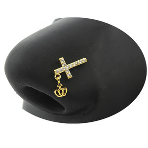 Nakit za piercing u nosu Ženske karike za nos od nehrđajućeg čelika Nakit za viseći nos s dragim kamenjem L zavojnice za nos Nakit za tijelo