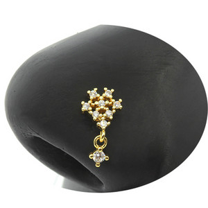 Nakit za piercing u nosu Ženske karike za nos od nehrđajućeg čelika Nakit za viseći nos s dragim kamenjem L zavojnice za nos Nakit za tijelo