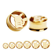 2PC 8-20mm zlatni ekspanderi za uši Nakit za piercing tijela Nakit za tijelo od 316L kirurškog čelika Mjerači za tunele za uho Tuneli za čepiće