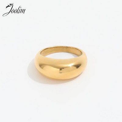 Csúcskategóriás Shinny Gold Chunky Finger rozsdamentes acél gyűrűk női gyűrűk nőknek ajándék